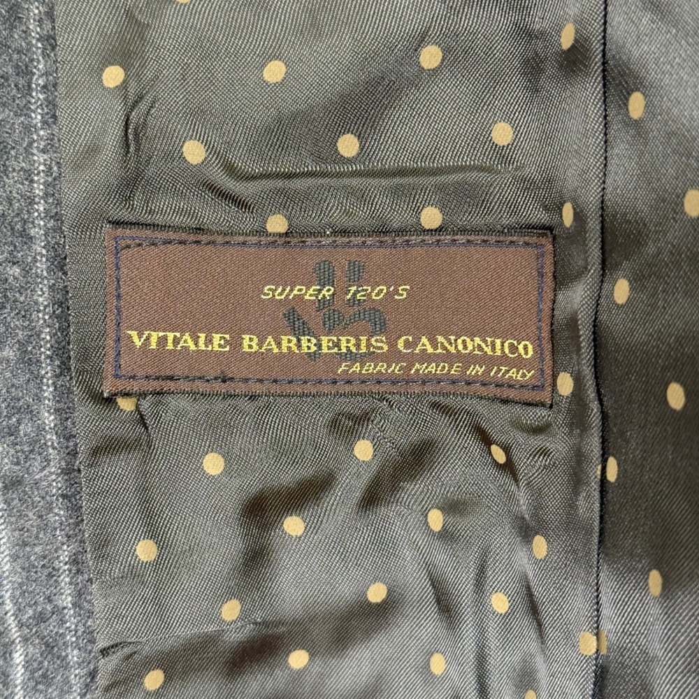 Custom Joseph Abboud Charcoal Pinstripe Vest Limited Edition Signed - Picture 7 of 8